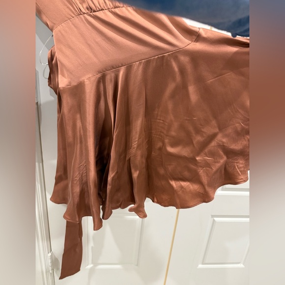 Zimmerman long sleeve silk wrap mini dress - Picture 9 of 13